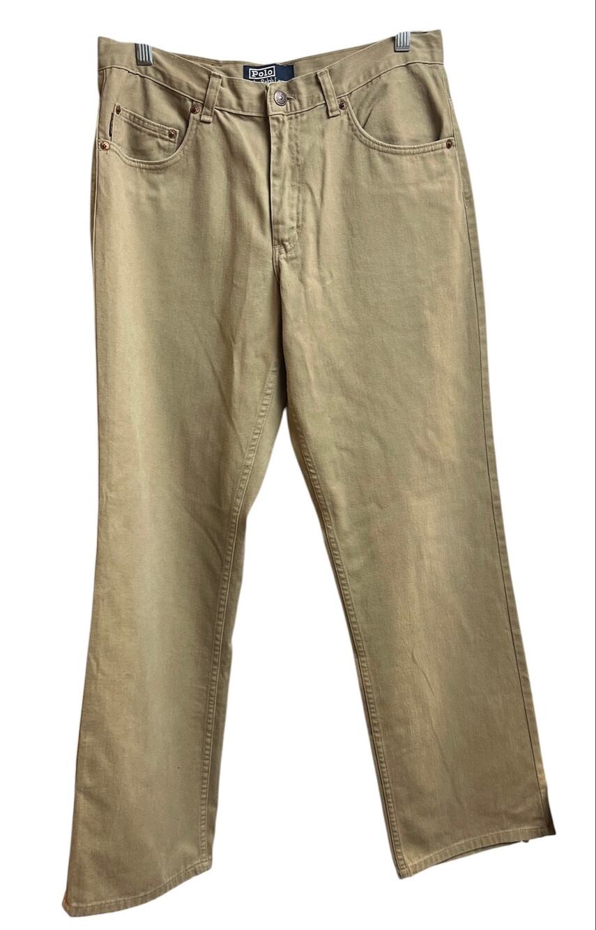 Polo by Ralph Lauren Straight-leg Beige/Khaki Wash Denim Jeans